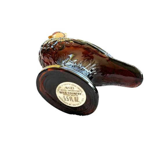 Vintage Glass Quail Bird Figurine Statue - Empty Bottle - Picture 7 of 7